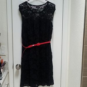Black lace dress
